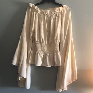 Cream costume renaissance blouse